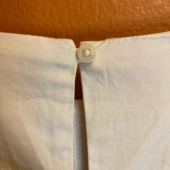 NWT BR Factory Embroidered-Sleeve Mini Dress in Cream - Picture 8 of 8